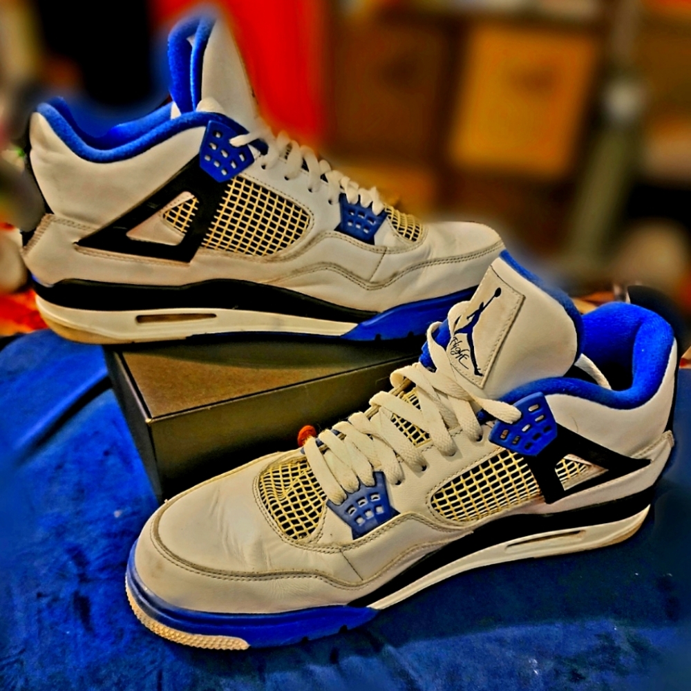 👀📣Jordan 4 Retro👀📣🔥 Blue White